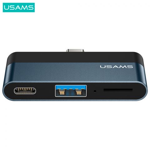 Мини-Хаб USAMS Type-C (Type-C +USB+Micro SD)