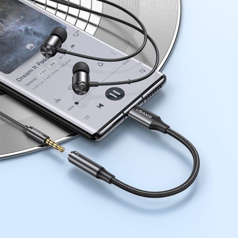 Type-C to 3.5DC Audio Adapter Cable