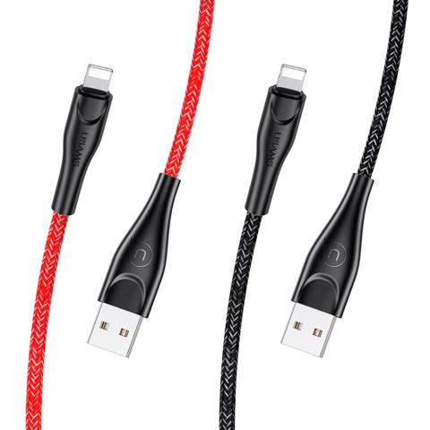 Кабель для зарядки U41 Кабель для передачи данных и зарядки Lightning, 1 м, US-SJ391 КРАСНЫЙ