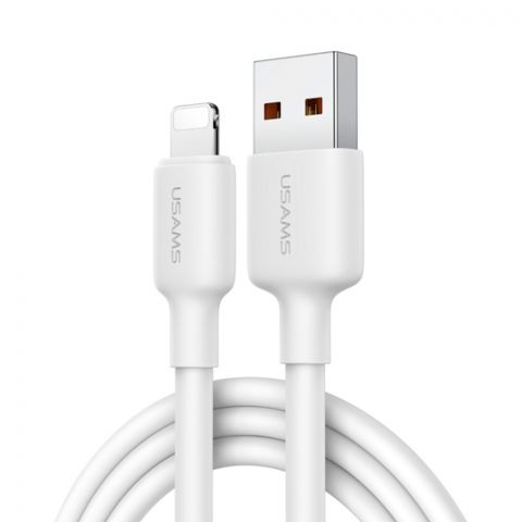 Кабель для зарядки U84 2.4A Кабель для зарядки и передачи данных Lightning, 1 м, US-SJ604 БЕЛЫЙ