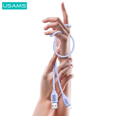 Кабель для зарядки 2,4 А Кабель для зарядки и передачи данных Lightning — серия Moe, US-SJ618 БЕЛЫЙ