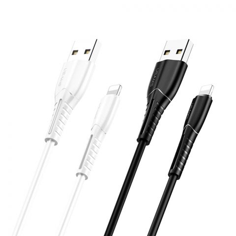 Кабель для зарядки U35 Зарядный кабель Lightning, 1 м, US-SJ364 ЧЕРНЫЙ
