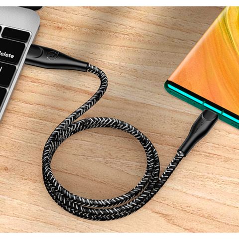 Кабель для зарядки U41 TYPE-C Кабель для передачи данных и зарядки , 1 м, US-SJ392 ЧЕРНЫЙ