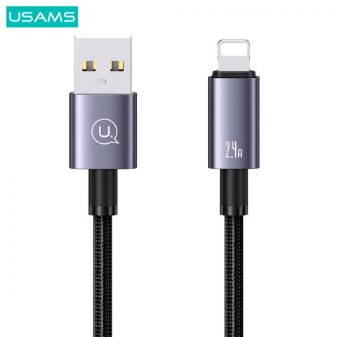 Кабель для зарядки Lightning 2.4A Алюминиевый сплав Быстрый Кабель для зарядки и передачи данных-Sufeng Series 1,2M TARNISH US-SJ667