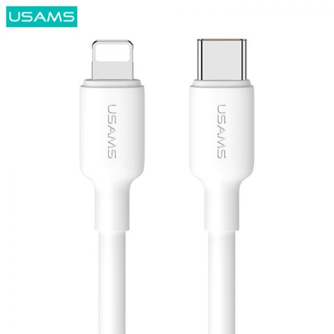 Кабель для зарядки U84 Type-C — Lightning PD, 20 Вт, кабель для зарядки и передачи данных, 1 м, US-SJ610 БЕЛЫЙ