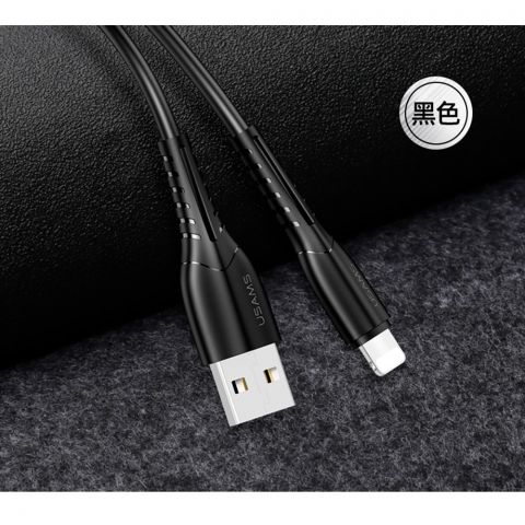 Кабель для зарядки U35 Зарядный кабель Lightning, 1 м, US-SJ364 ЧЕРНЫЙ