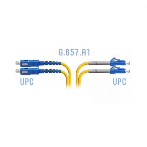 Патчкорд LC/UPC-LC/UPC single mode dulplex φ3mm fiber optic patch cord 1 meter