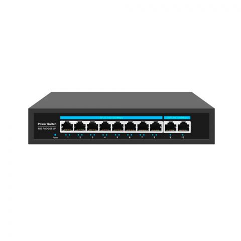 Smart PoE Switch RD-GS802 [10 Ports 10/1000 Mbps] - -