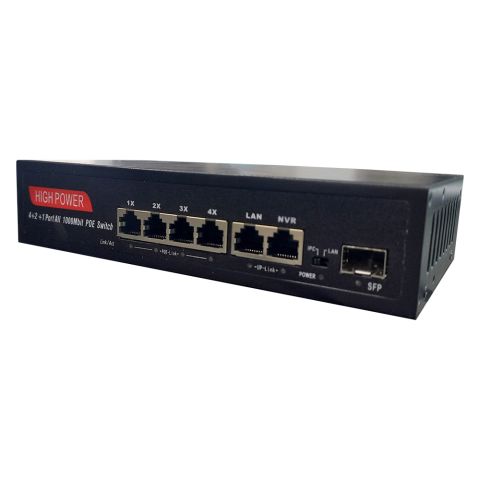 PoE Switch SST-LP4ET2ET1S [1000Mbps 4+2 uplink+1 sfp]