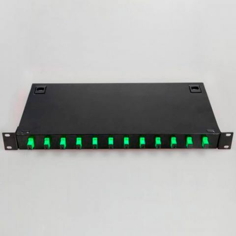 12 core full- fiber optic patch panel