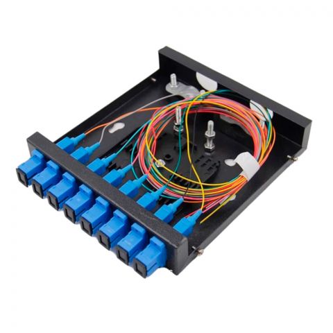 8 core full- fiber optic patch panel