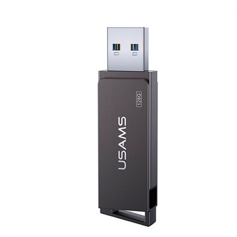 Флешка Вращающийся высокоскоростной флэш-накопитель USB2.0 128 ГБ US-ZB208 железно-серый