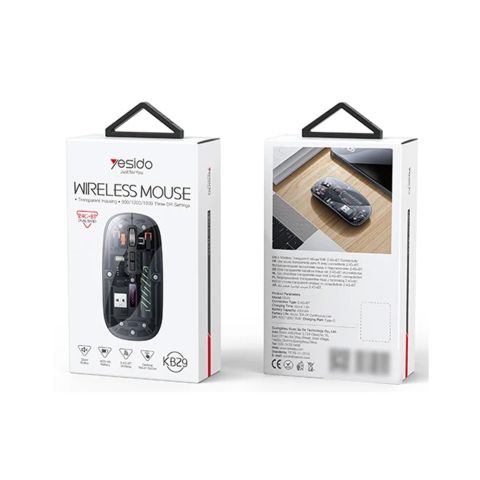 Мышь беспроводной чёрный Yesido KB29