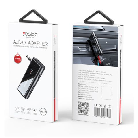 AUX Adapter Bluetooth 5.1 Yesido YAU41