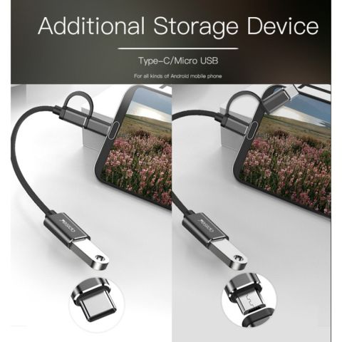 Адаптер OTG Type-C/Micro TO USB Yesido GS02