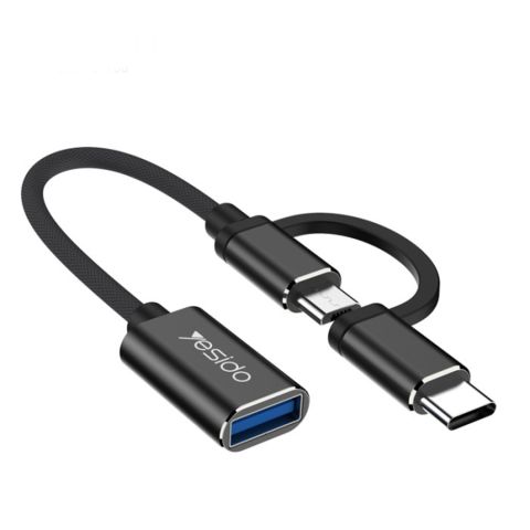 Адаптер OTG Type-C/Micro TO USB Yesido GS02