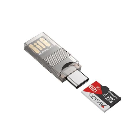 Адаптер для чтения карт Type-C - USB и TF-карт OTG Yesido GS21