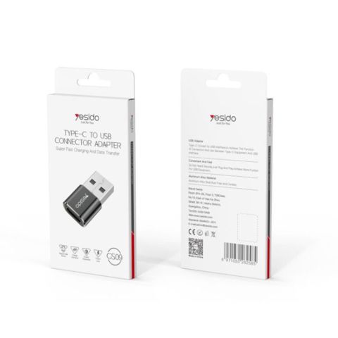 Адаптер OTG USB на Type-C Yesido GS09