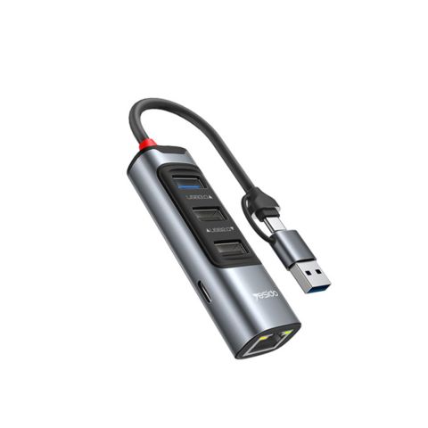 ХАБ USB 4 в 2 Yesido HB21