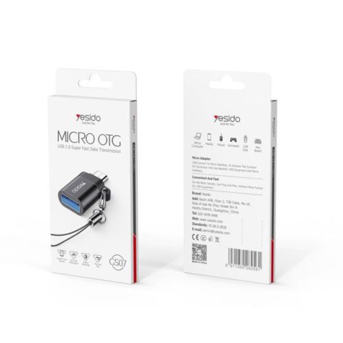 Адаптер OTG Micro на USB-A Yesido GS07