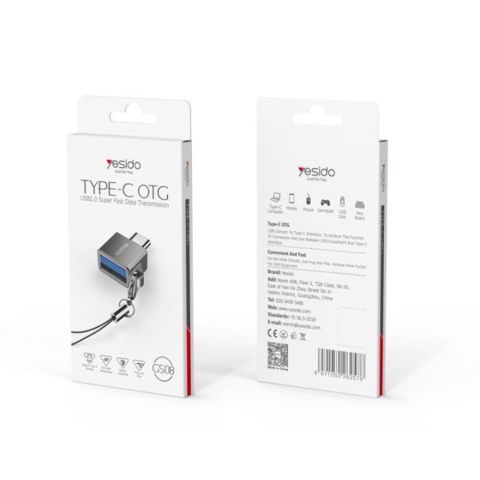 Адаптер OTG Type-C на USB Yesido GS08