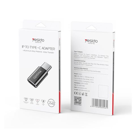 Адаптер OTG Type-C на Lightning Yesido GS22