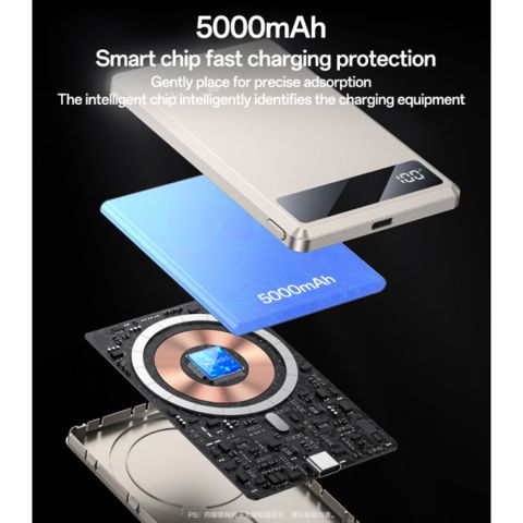 Внешний аккумулятор Ultra thin 5000 мАч Yesido YP66