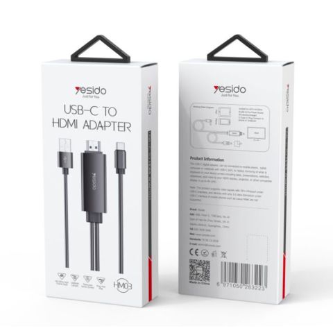 Кабель HDMI Yesido HM03