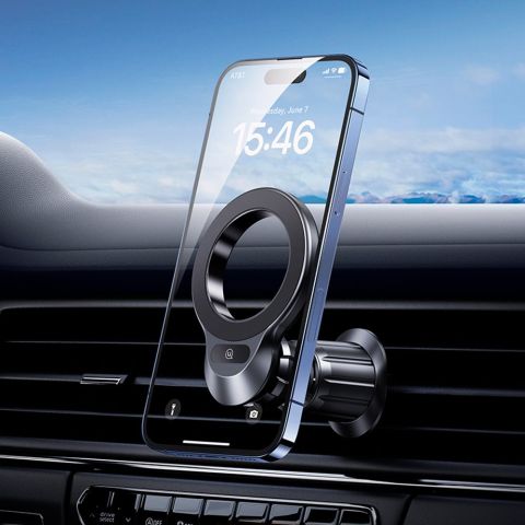 Магнитный автомобильный держатель для телефона (вентиляционное отверстие) US-ZJ075 ЧЕРНЫЙ